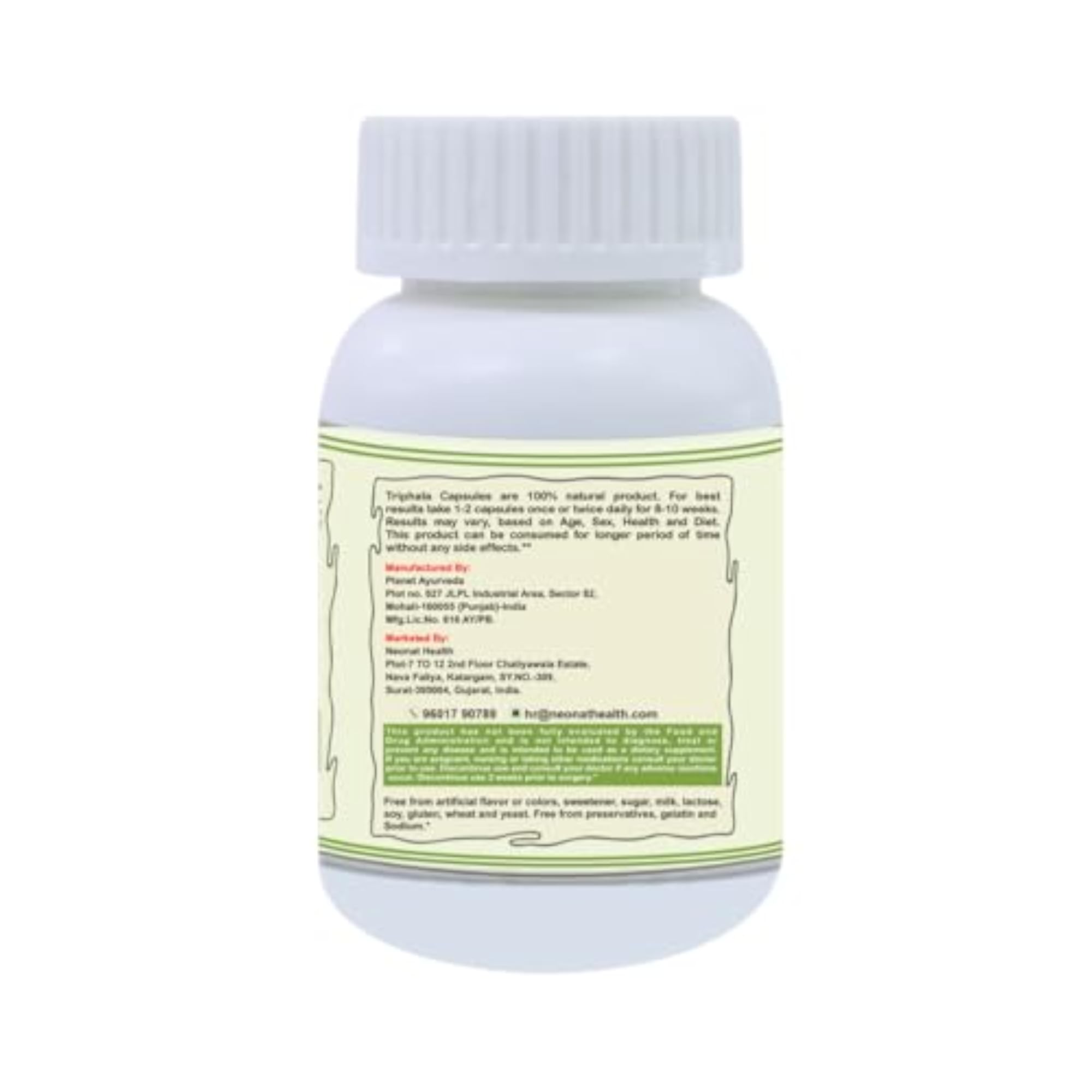 Neonat Health Triphala Capsules, Ayurvedic Digestive Support